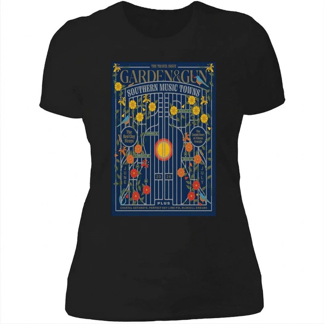 Garden And Gun Southern Music Towns June-July 2026 Tour Poster Shirt
