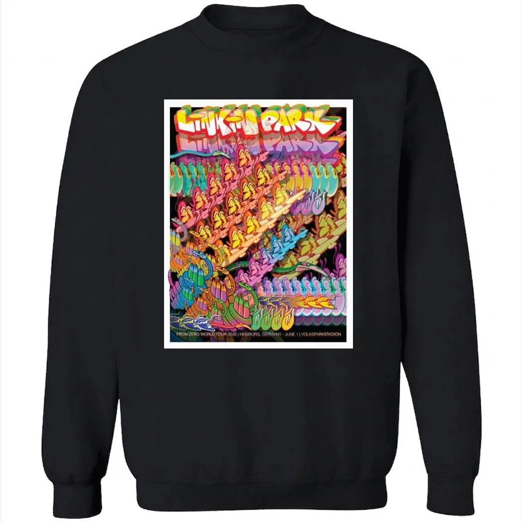 Linkin Park From Zero 2026 Tour Hamburg Germany Night 1 Poster At Volksparkstadion On June 1 2026 Shirt