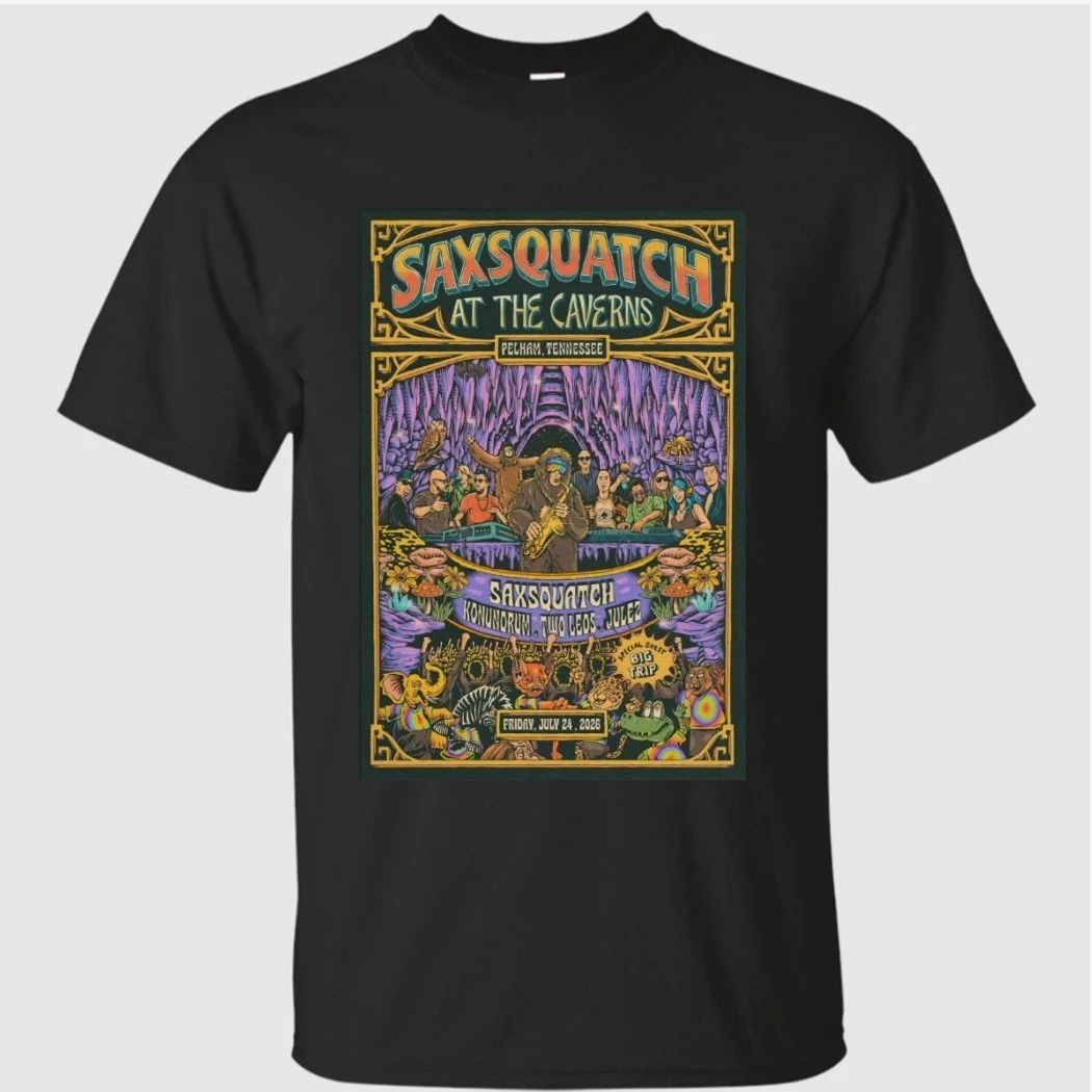 Saxsquatch Concert Tour in Pelham 07-24-2026 Poster Shirt