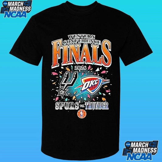 San Antonio Spurs Vs Oklahoma City Thunder Western Conference Finals 2026 Shirt