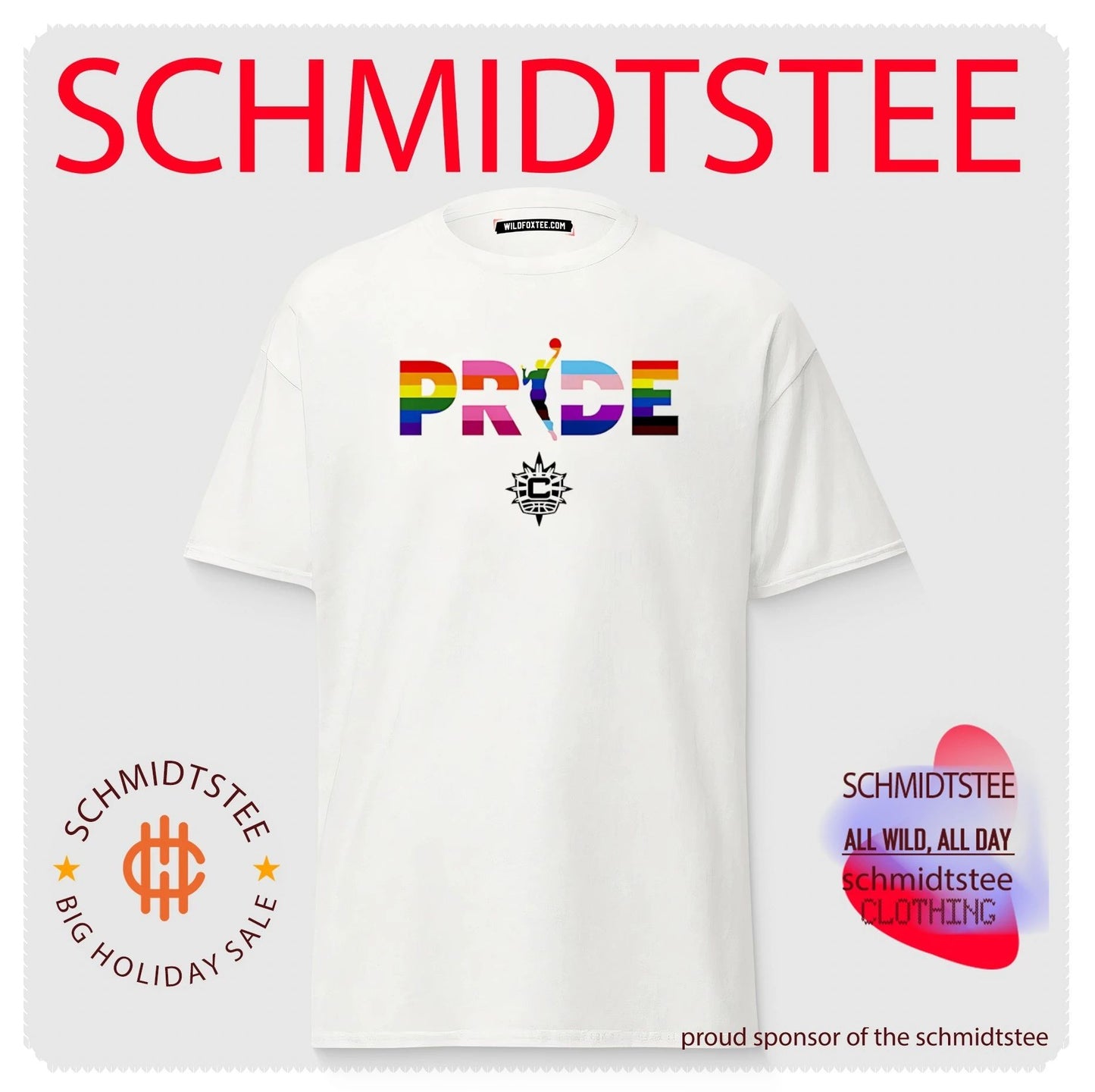 Connecticut Sun WNBA pride stripes shirt