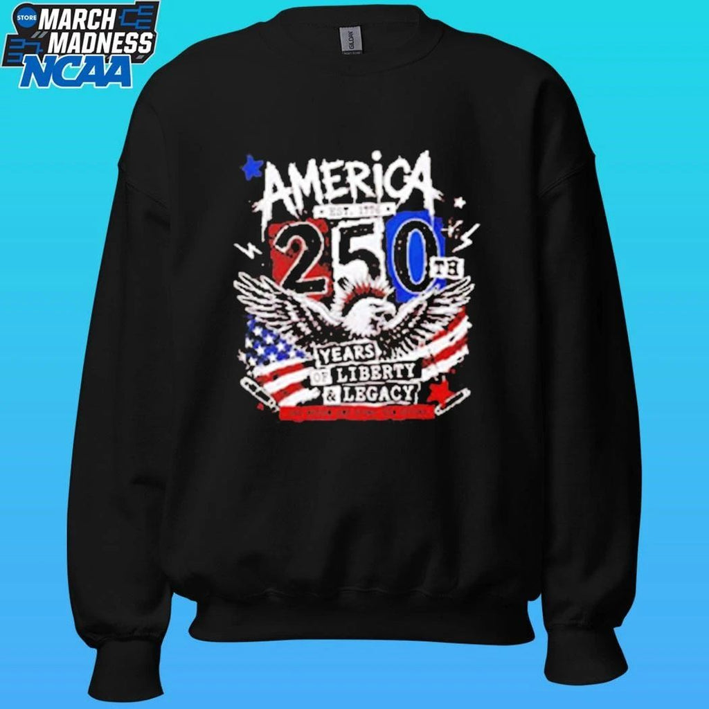 Usa America 250th Anniversary Years Of Liberty And Legacy Eagle Shirt