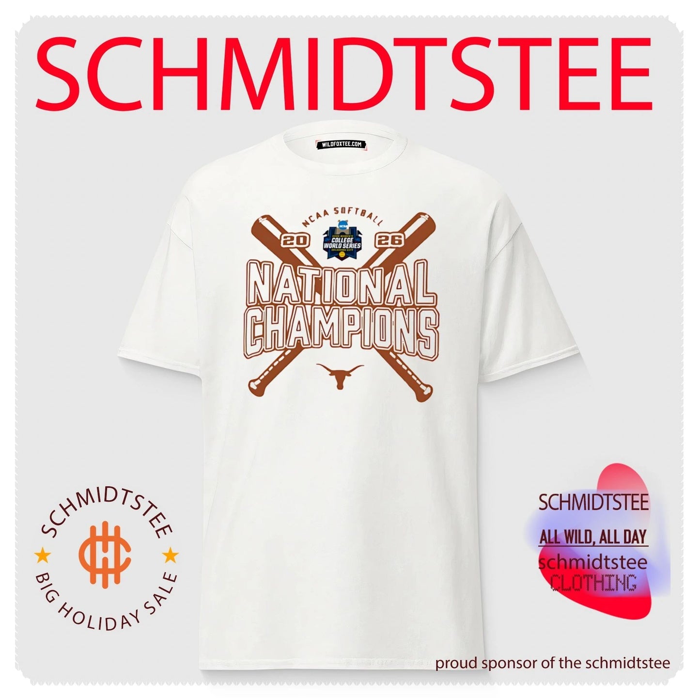 2026 NCAA Softball Women’s College World Series Champions Texas Longhorns shirt