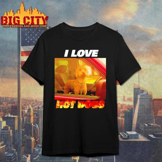 I Love Hot Dogs Graphic Shirt