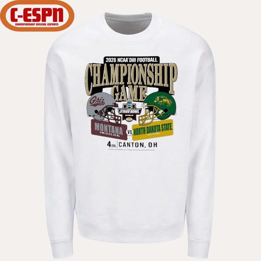 2026 Division III Football Championship Game 2 Teams Matchup Shirt