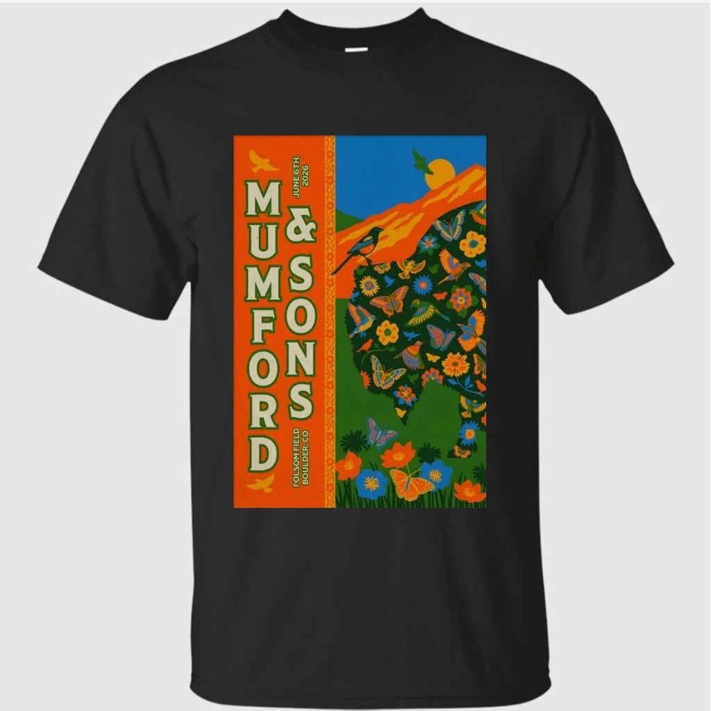 Mumford And Sons June 6 2026 Folsom Field in Boulder Colorado Poster Shirt