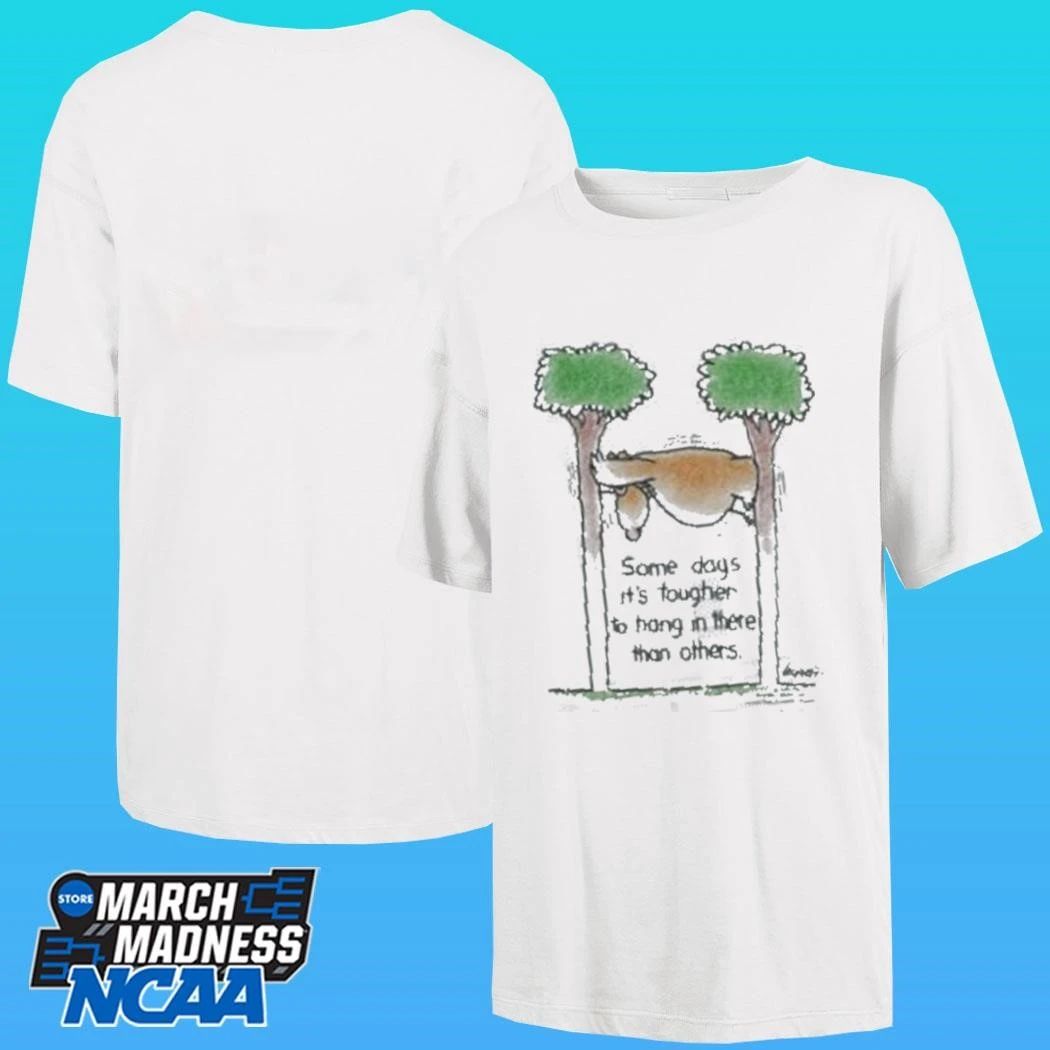 Wyco Vintage 1990s Hang In There Horse Cartoon Some Days It’s Tougher To Hang In There Than Others Shirt