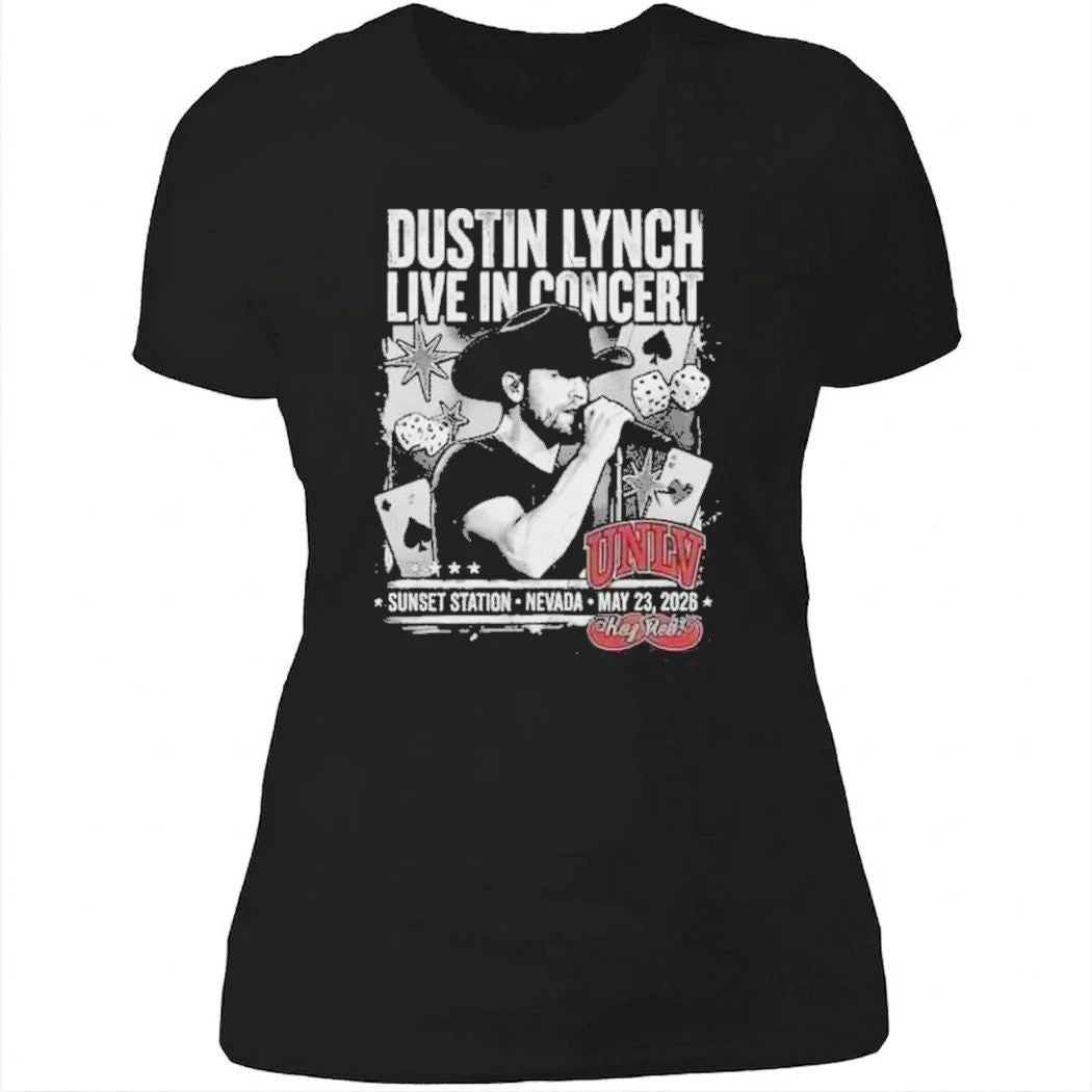 Dustin Lynch Live In Concert May 23 2026 Sunset Station Nevada Concert Vintage Bootleg Vegas Country UNLV Rebels NCAA Collab Shirt