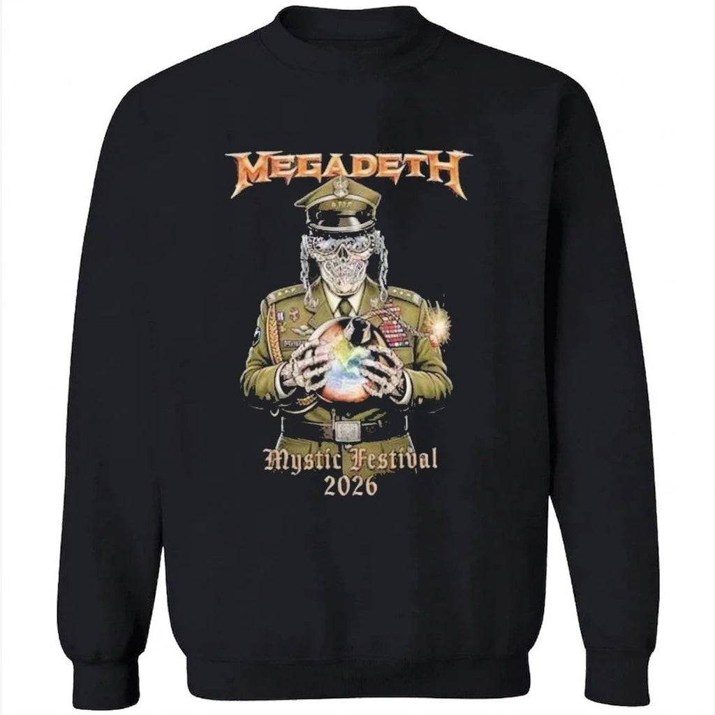 Megadeth Mystic Festival 2026 At Poland June 4 2026 Merch Military Graphic Shirt