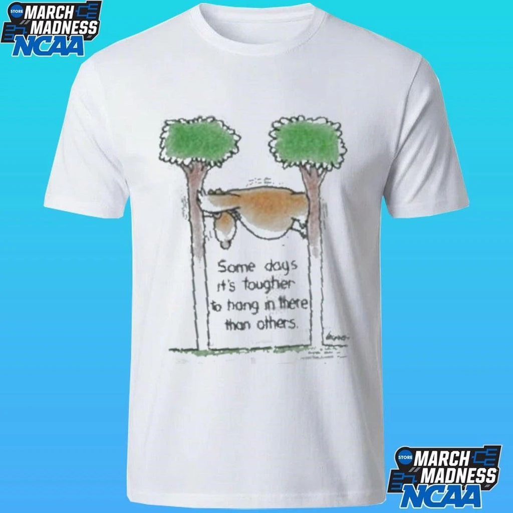 Wyco Vintage 1990s Hang In There Horse Cartoon Some Days It’s Tougher To Hang In There Than Others Shirt