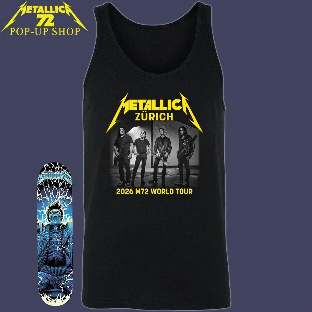 Metallica M72 Zürich, Switzerland 2026 Band Members World Tour T-Shirt
