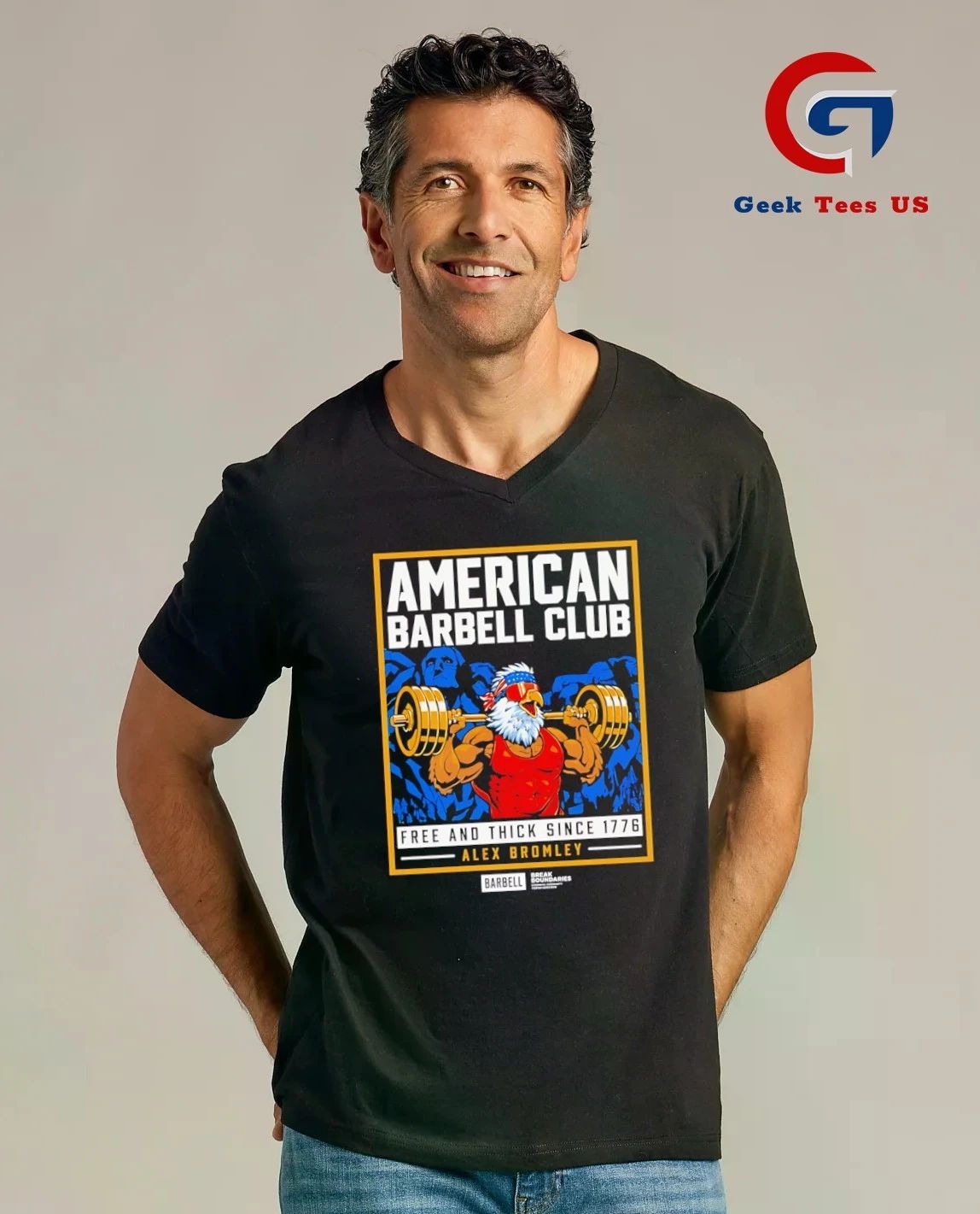 Bromley American Barbell Club Free and Thick Since 1776 shirt