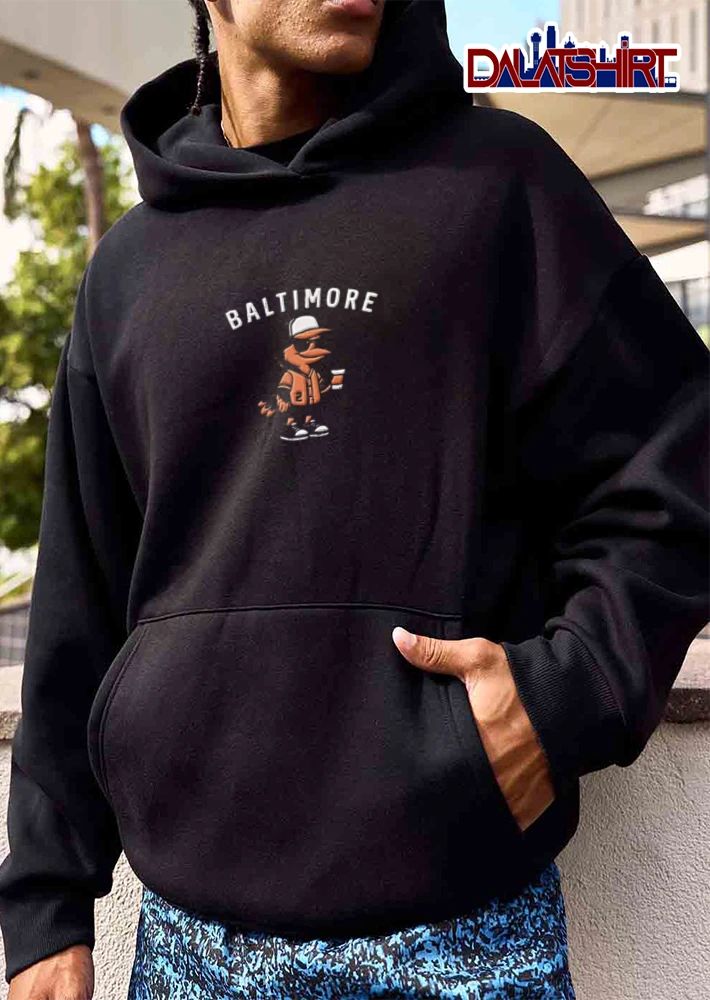 Baltimore Orioles Gunnar Henderson bird mascot holding coffee shirt