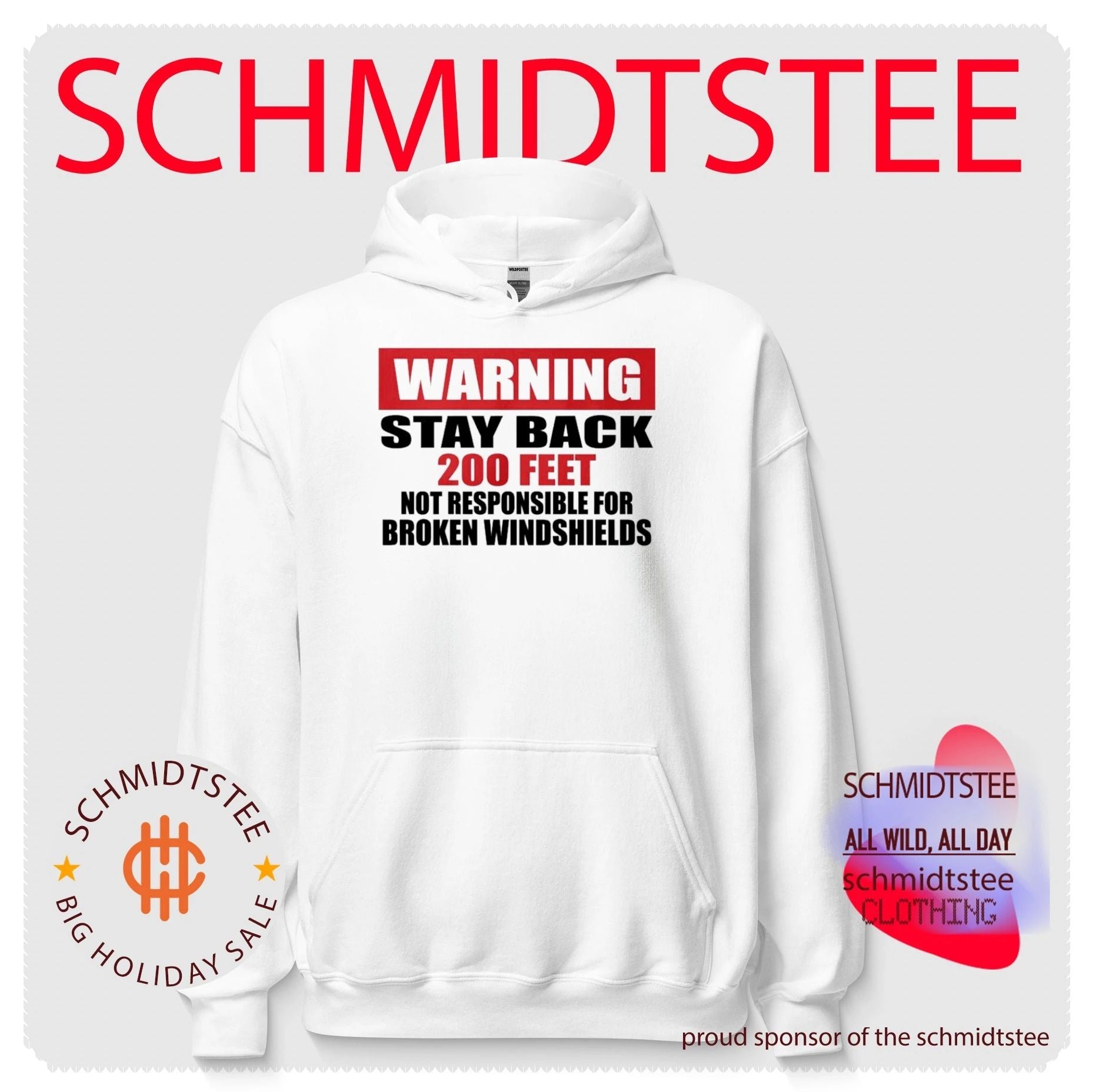 Warning Stay Back 200 Feet not responsible for broken windshields shirt