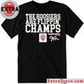 Indiana Football Fernando Mendoza The Hoosiers Are Flippin’ Champs Logo And Signature Tee