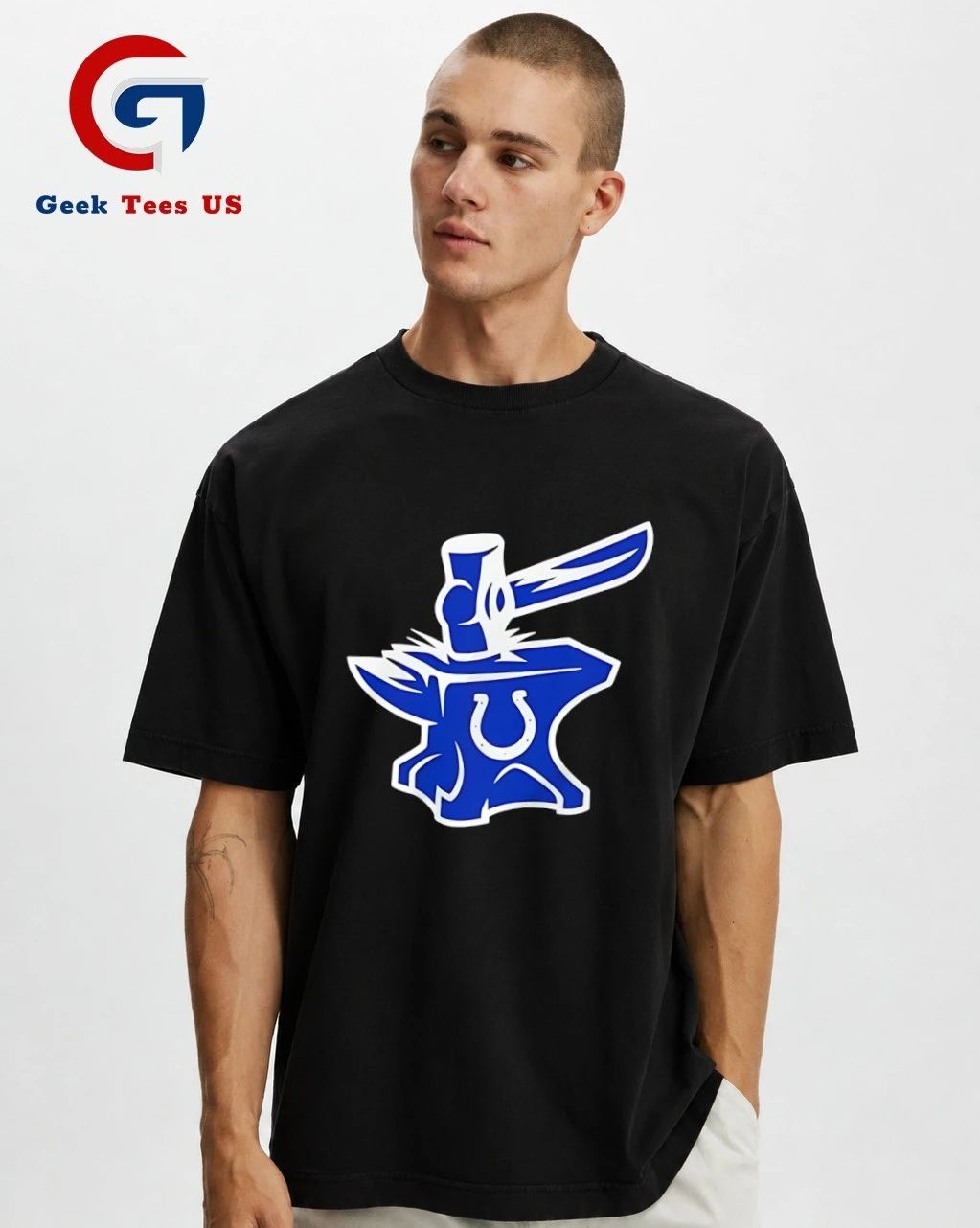 Indianapolis Colts logo Anvil and Horseshoe shirt