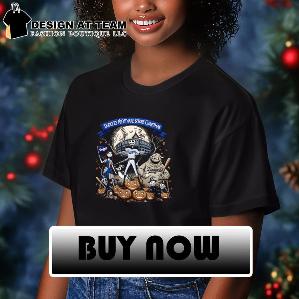 Dodgers Nightmare Before Christmas Retro Fan Tribute Halloween shirt