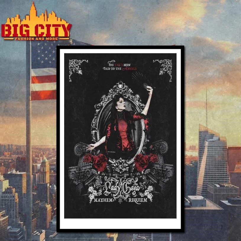 Lady Gaga Mayhem Ball Tour 2026 Requiem Poster Shirt