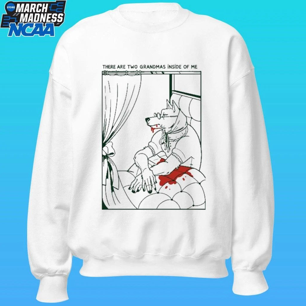 There Are Two Grandmas Inside Of Me Wolf Shirt