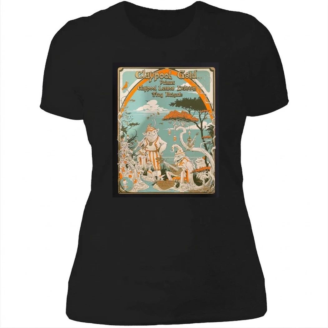 Claypool Gold Primus Claypool Lennon Delirium And Frog Brigade Pelham TN 2026 Gig Poster At The Caverns On June 5 2026 T-Shirt