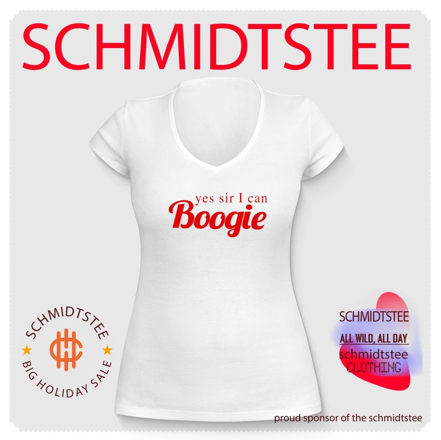 Yes Sir I Can Boogie Embroidered shirt