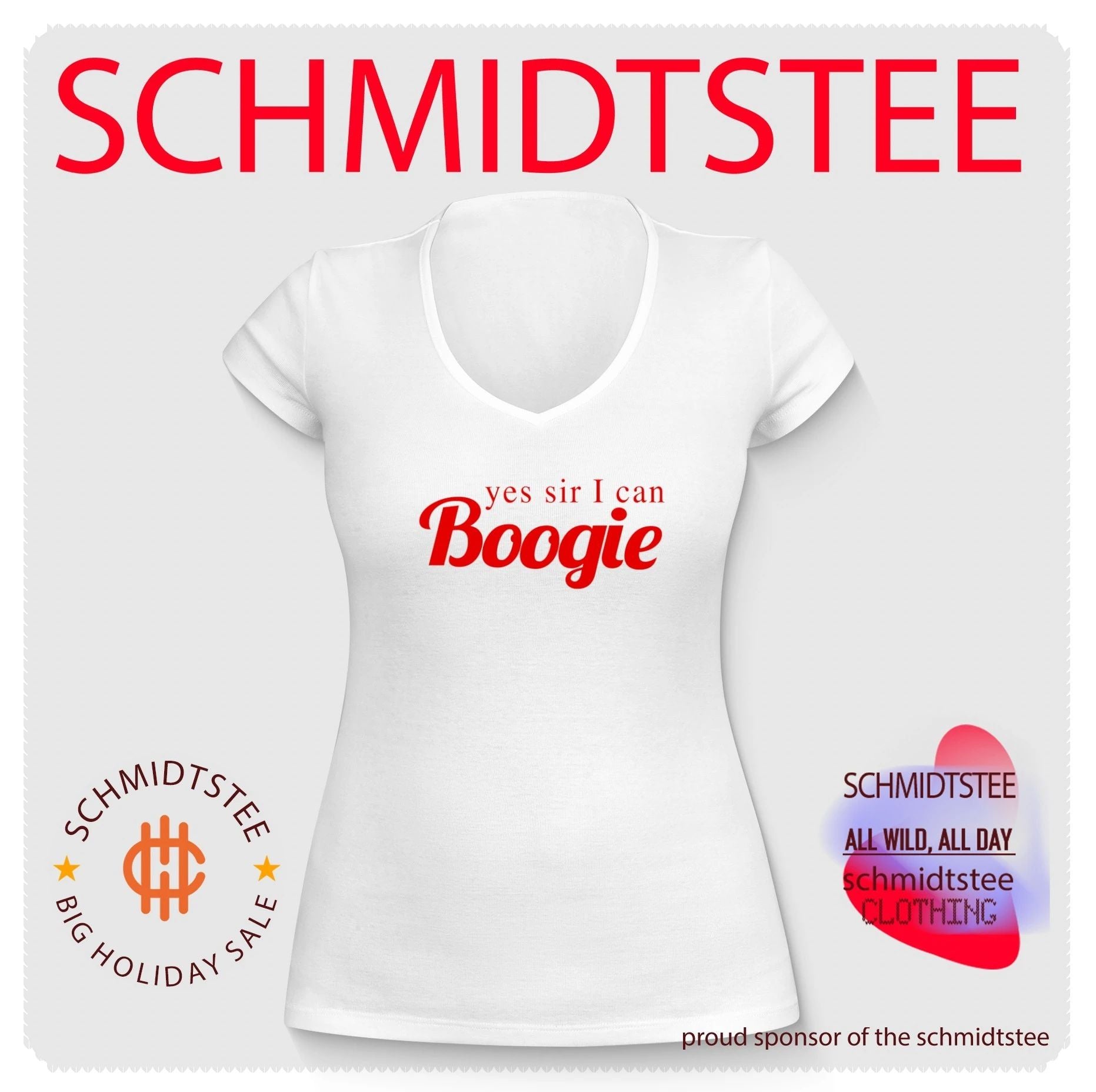 Yes Sir I Can Boogie Embroidered shirt