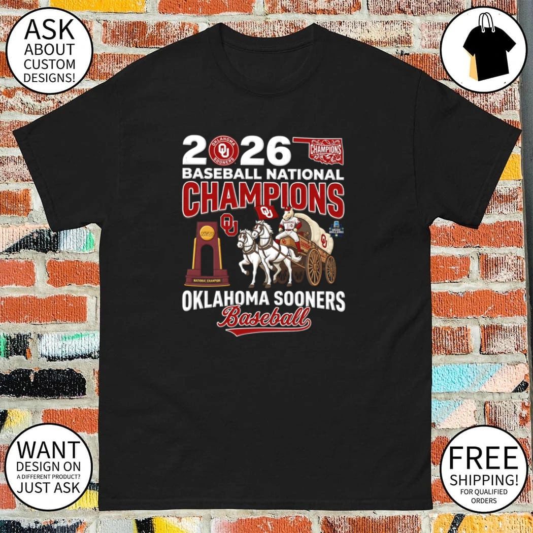 Oklahoma Sooners 2026 Baseball National Champions shirt