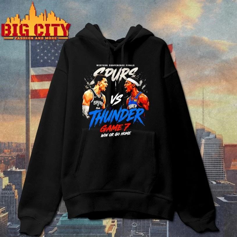 Thunder vs Spurs Face Off NBA Playoffs 2026 Shirt