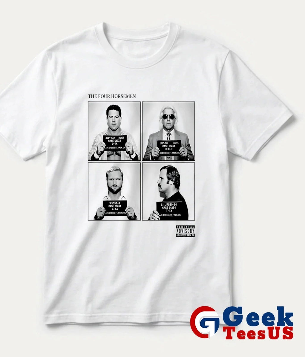 Four Horsemen Ric Flair Tully Blanchard Arn Anderson Ole Anderson Mugshot shirt