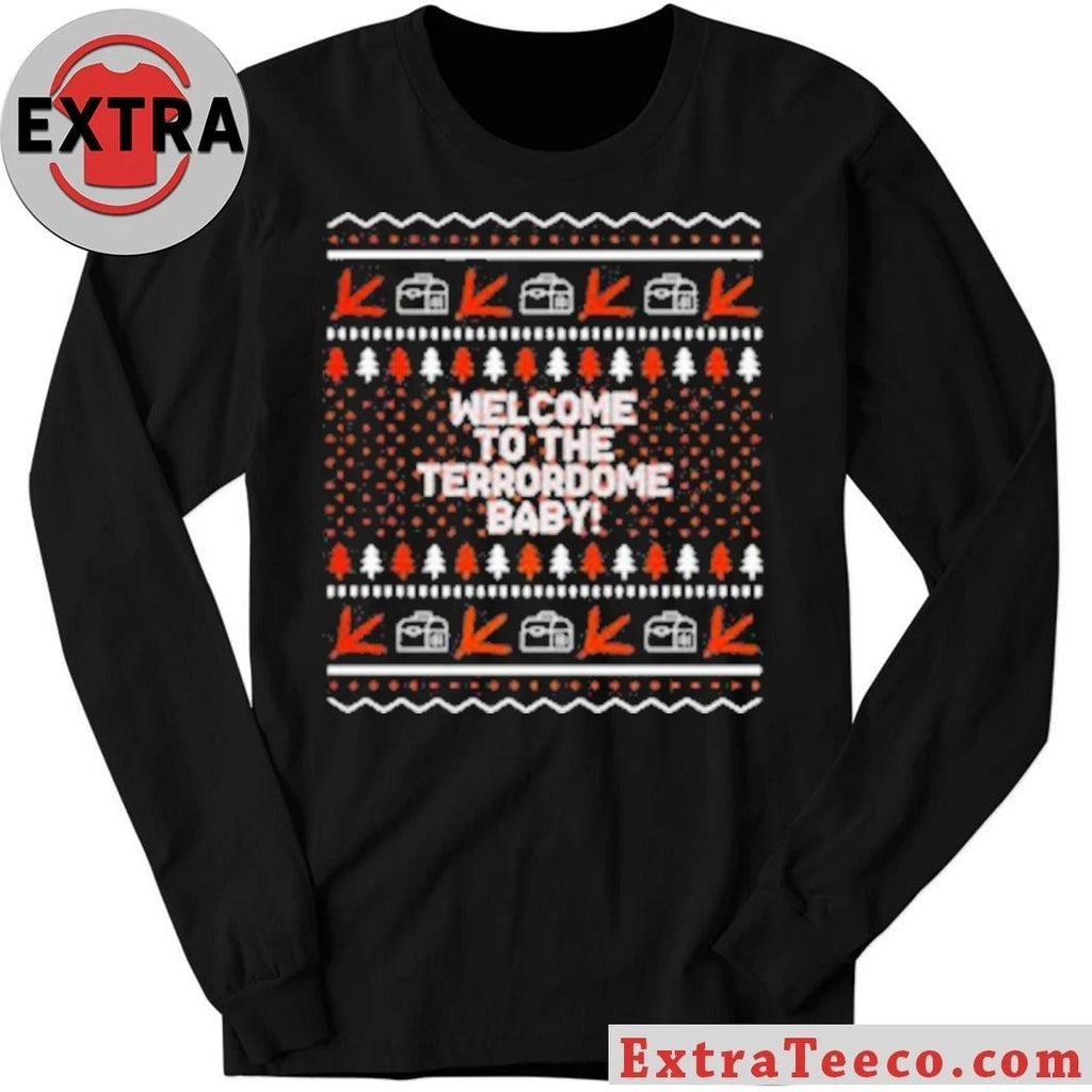 Virginia Tech Hokies welcome to the Terrordome baby ugly Christmas shirt