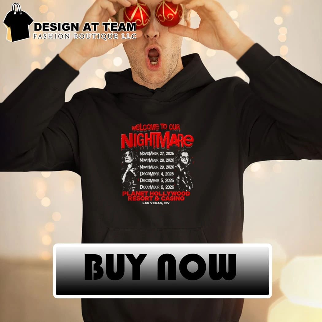 Alice Cooper And Criss Angel welcome to our nightmare shirt