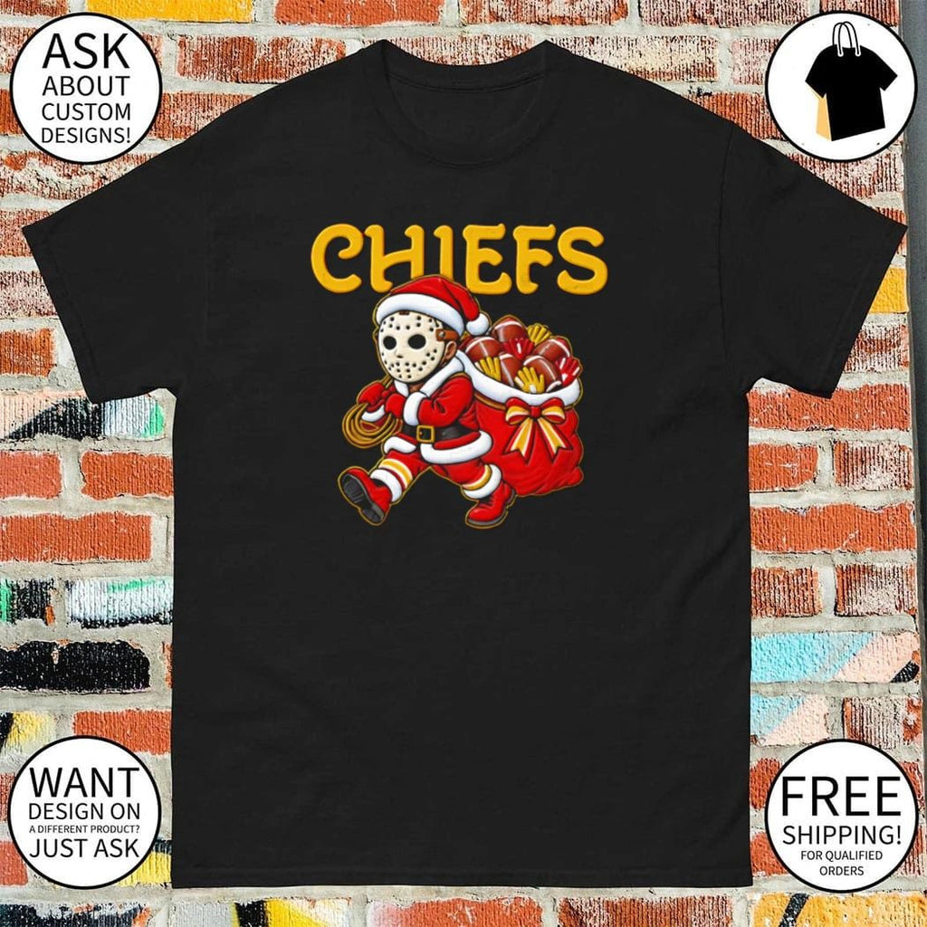 Kansas City Football Christmas Horror Masked Santa Copy shirt
