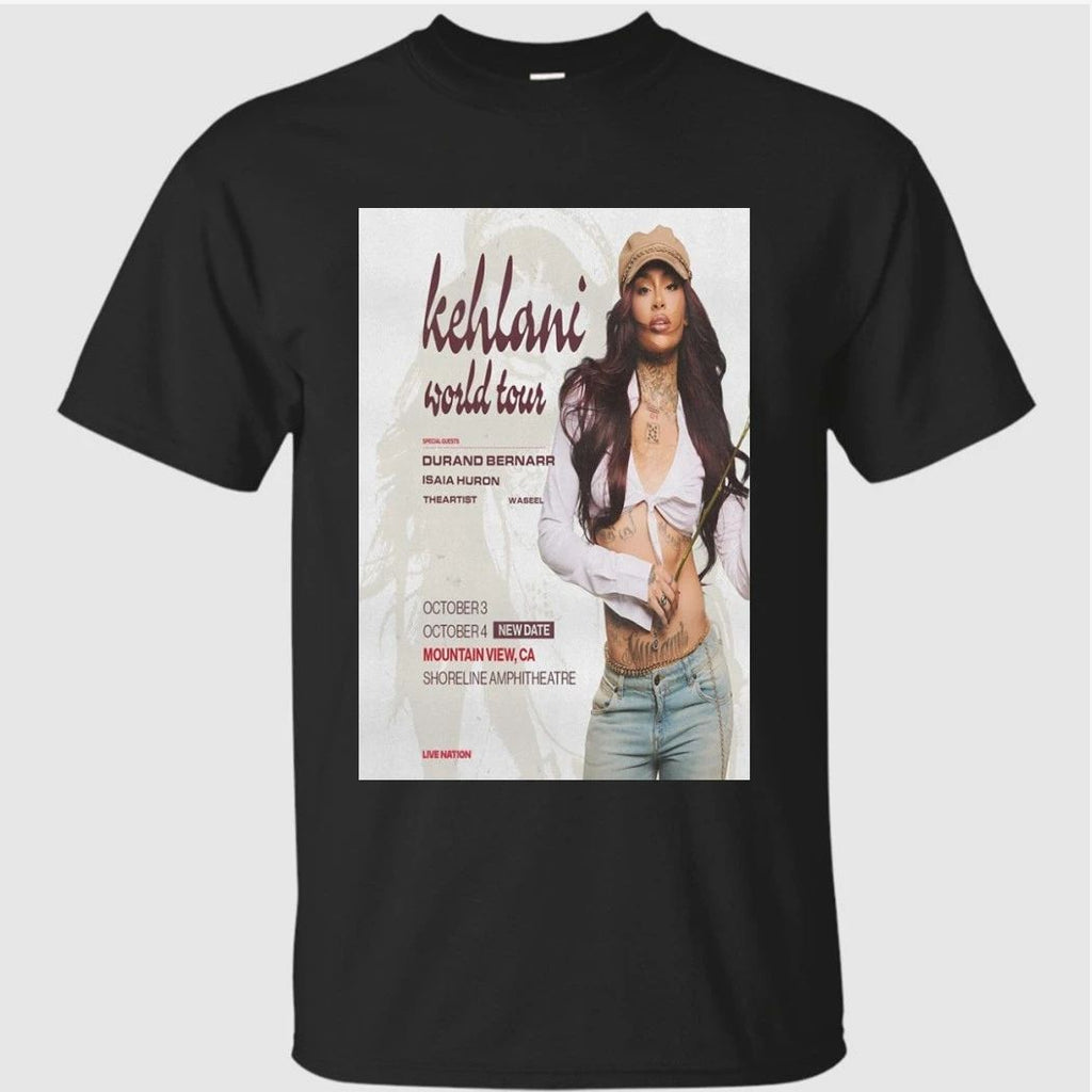Kehlani Oct 3-4 2026 Mountain View California Concert Poster Shirt