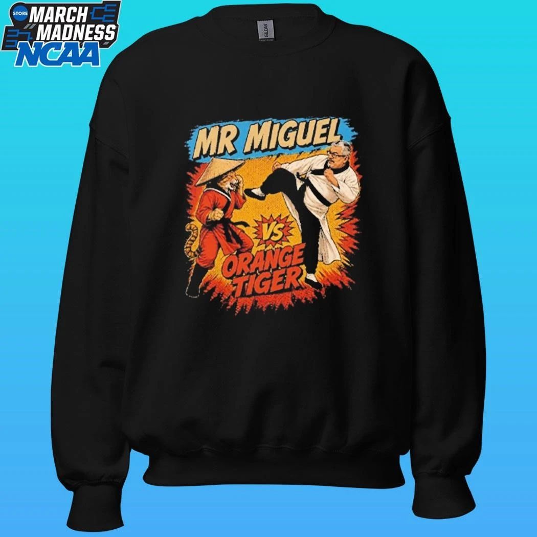 Mr Miguel Vs Orange Tiger Mistah Miguel Kung Fu Cat Shirt