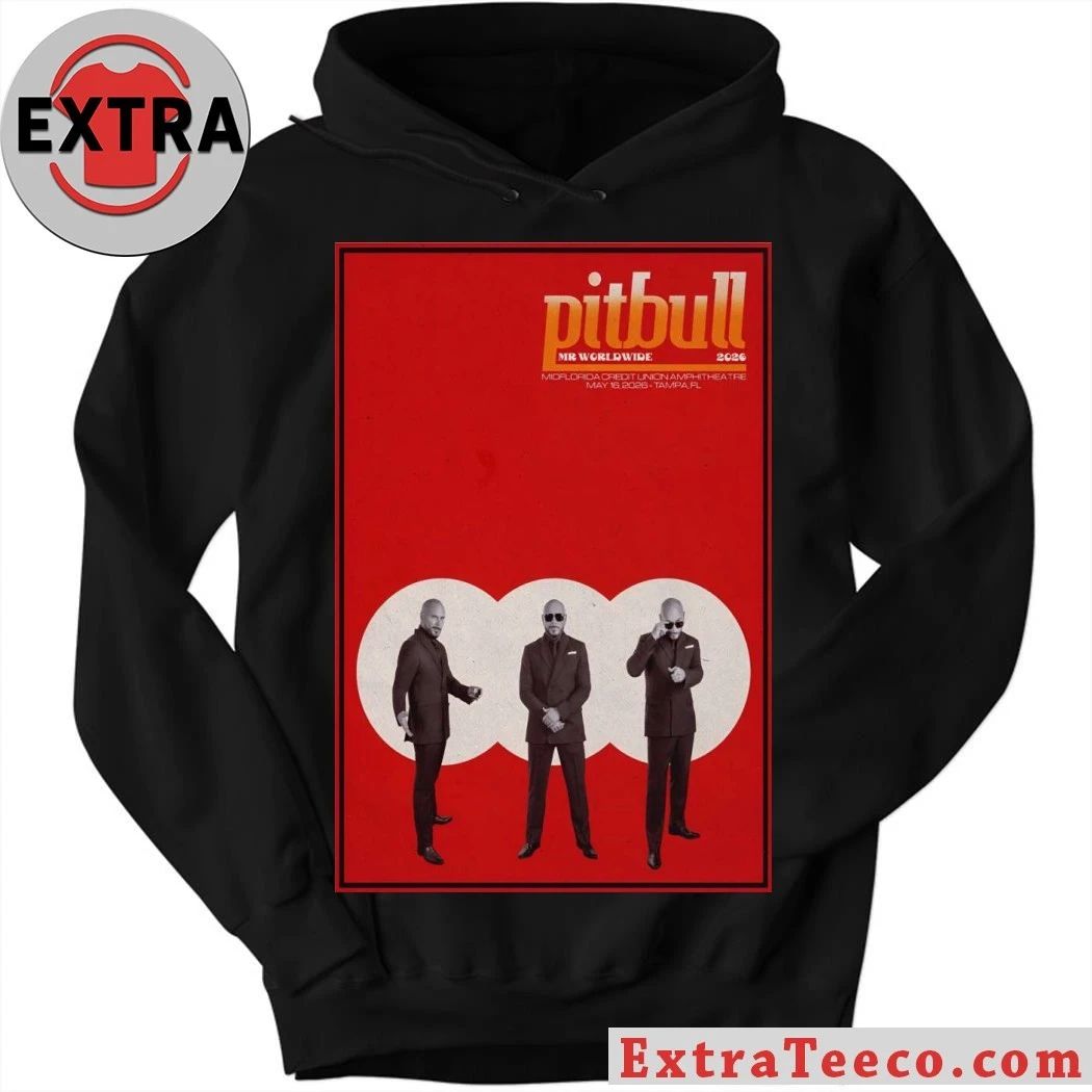 Pitbull May 16 2026 MIDFLORIDA Credit Union Amphitheatre in Tampa FL Poster Shirt