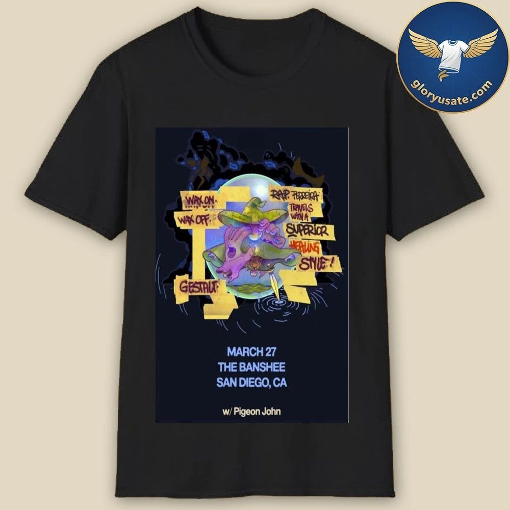 Soda Bar The Banshee San Diego, CA March 27 2026 Tour Poster Shirt