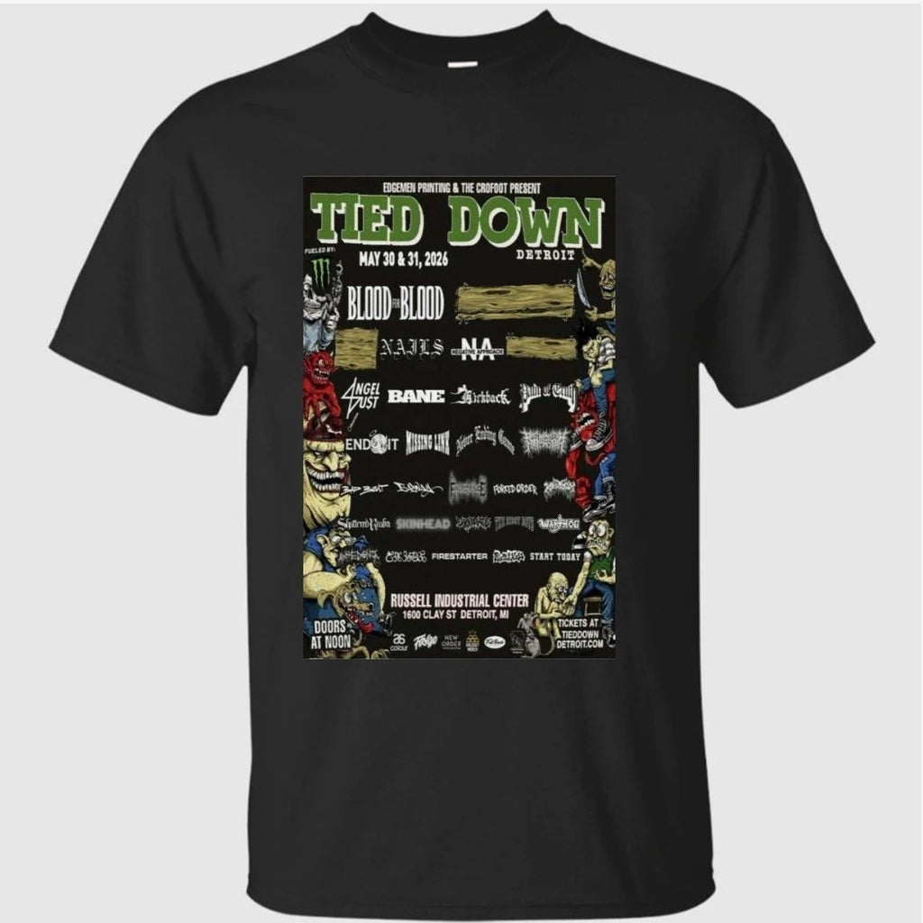 Tied Down Russell Industrial Center, Detroit, MI Poster May 30-31 2026 Shirt
