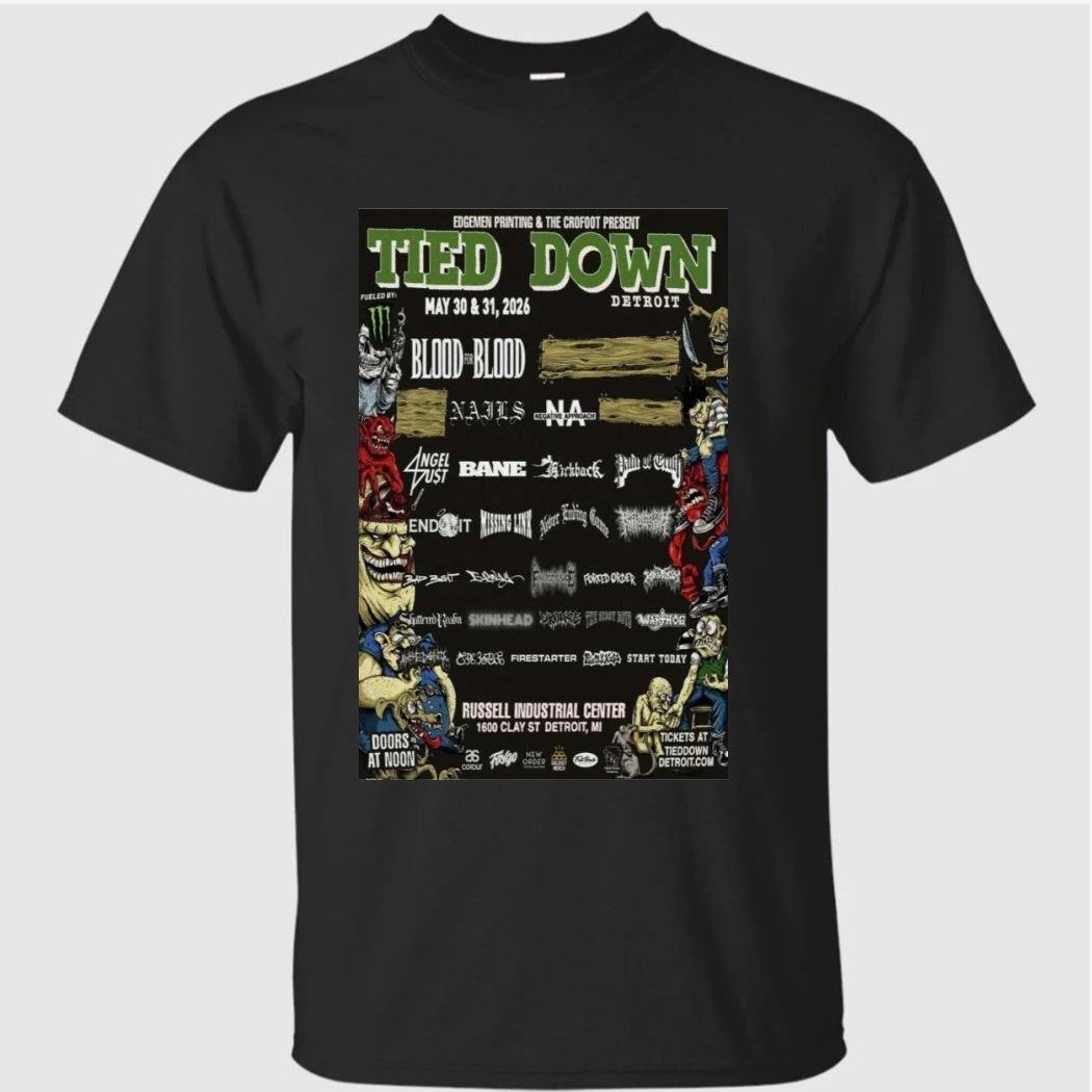 Tied Down Russell Industrial Center, Detroit, MI Poster May 30-31 2026 Shirt