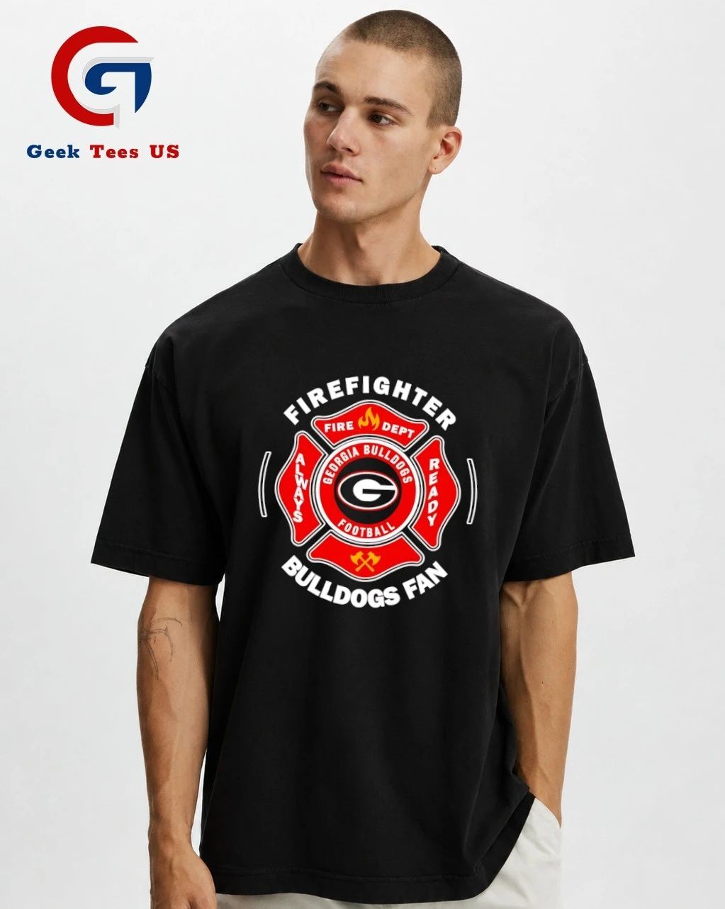 Georgia Bulldogs Firefighter Always Ready Bulldogs 2026 logo shirt