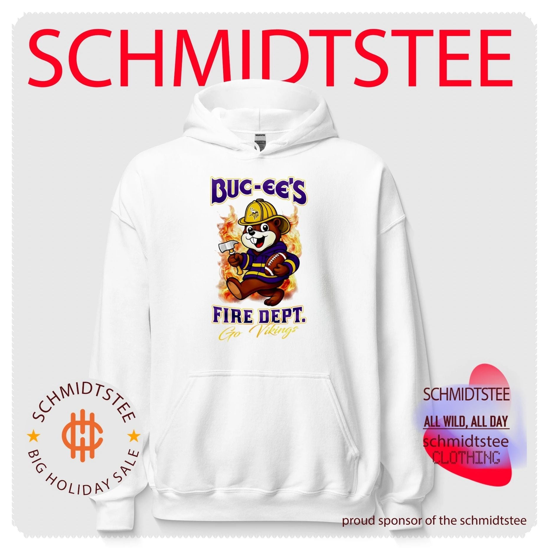 Minnesota Vikings Buc-Ee’s Fire Dept go Bears Firefighter Strong shirt