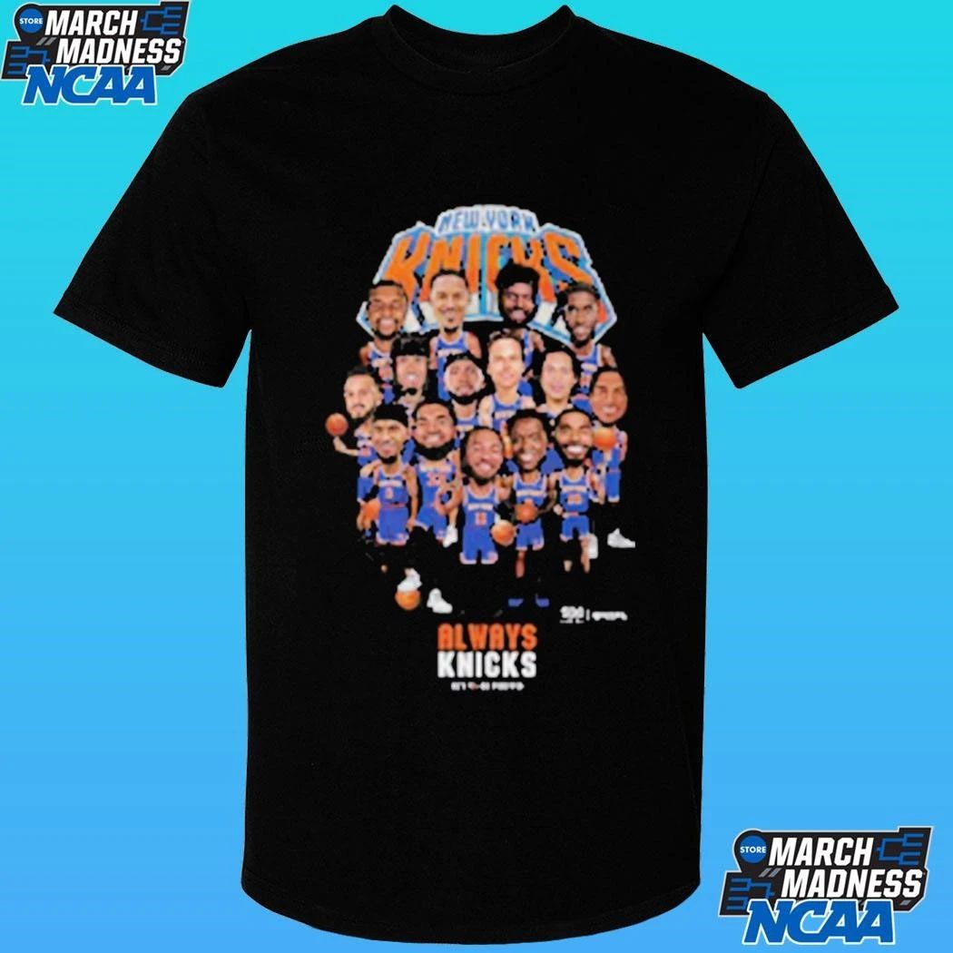 New York Knicks Nba Playoffs 26 Team Caricature Always Knicks Shirt