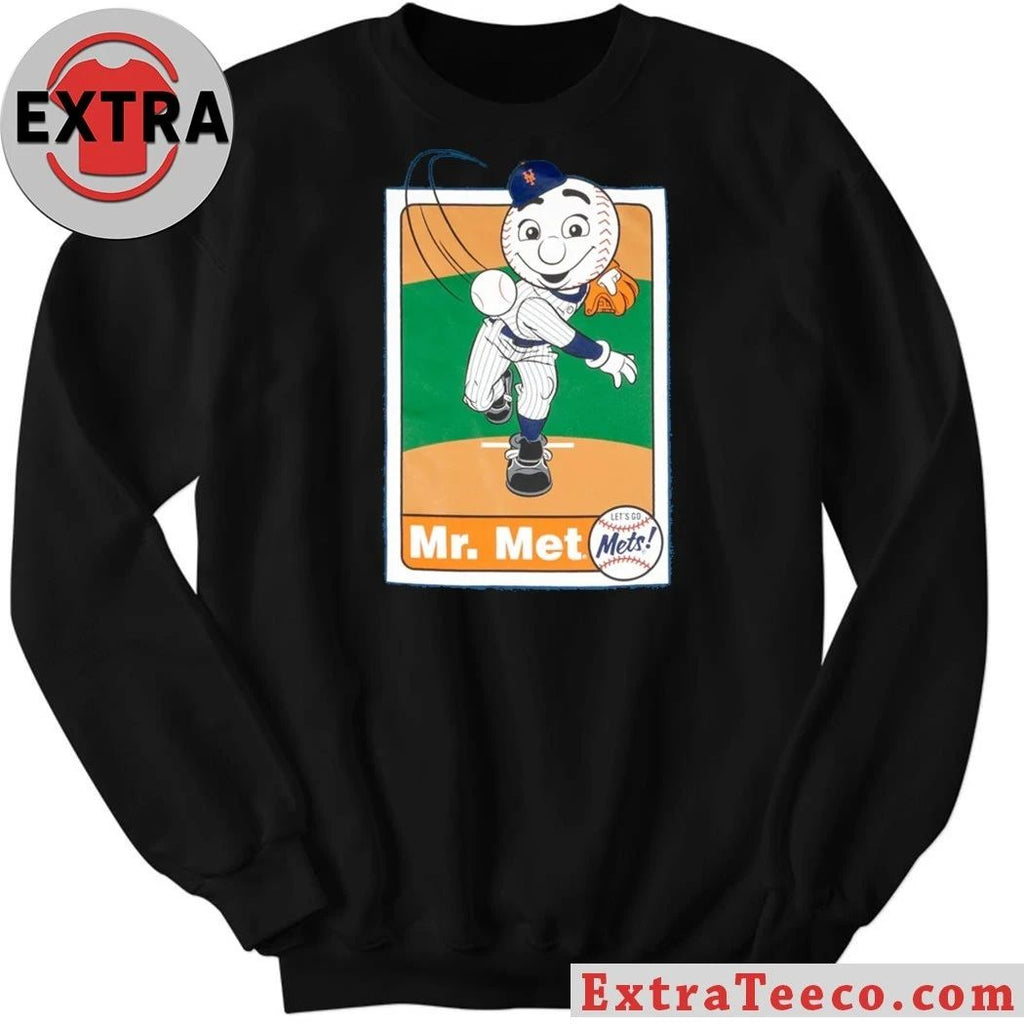 Original Mascot Baseball Card New York Mets Logo Shirt