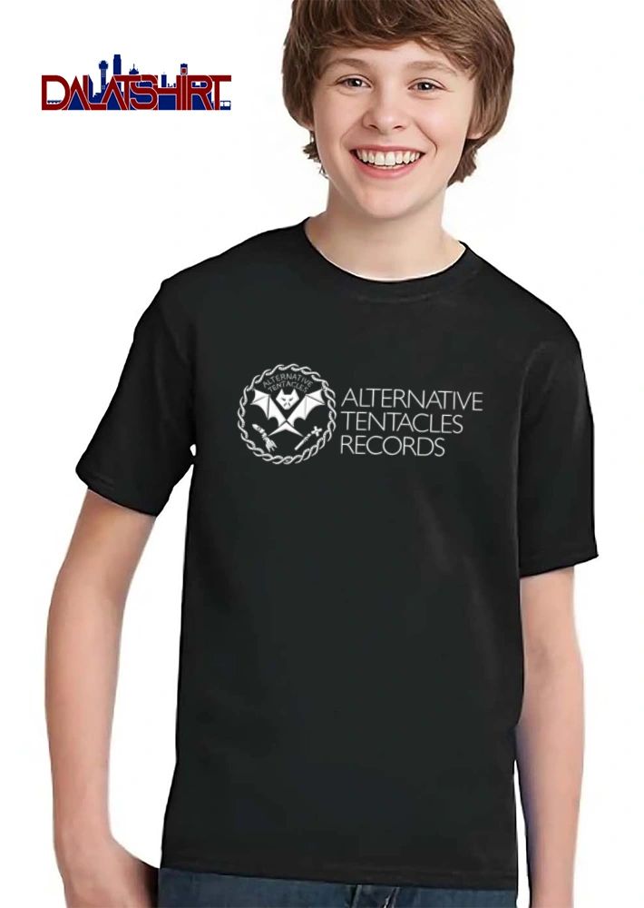 Alternative Tentacles Records bat logo rocket cross circle shirt