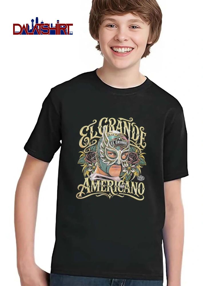 AAA El Grande Americano lucha libre masked wrestler roses shirt