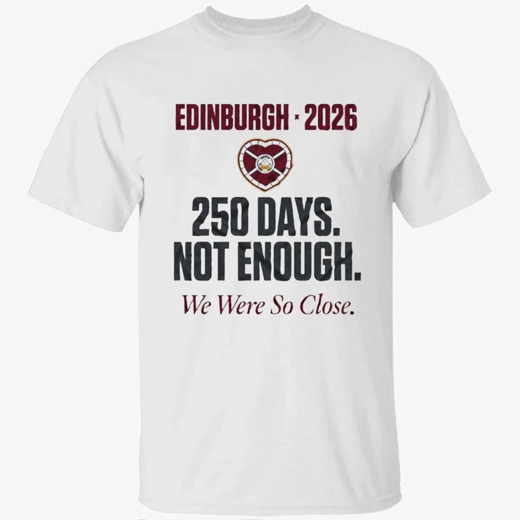 Hearts 250 Days To Heartbreak Scottish Premiership Final Day 2026 Shirt