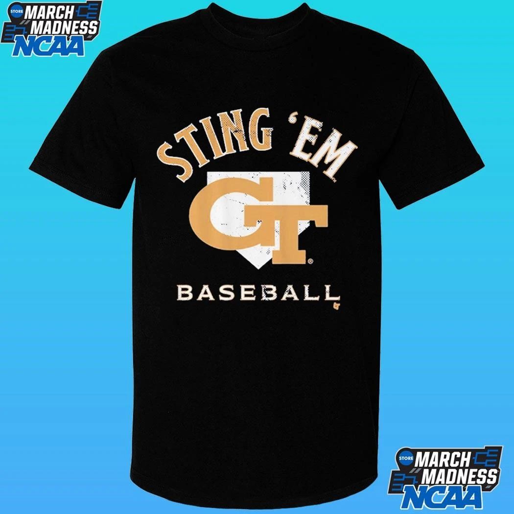 Georgia Sting Em Tech Baseball Home Plate Shirt