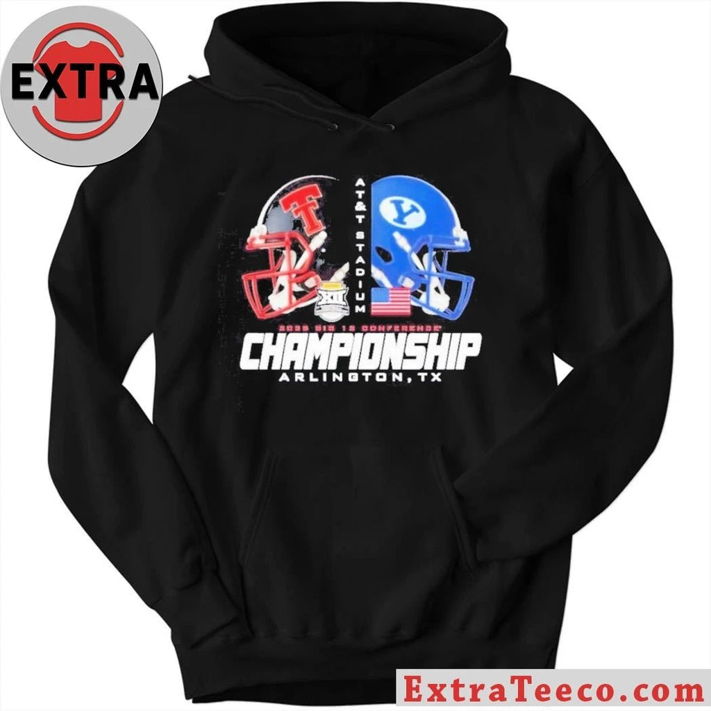 Texas Tech Red Raiders Beat Vs BYU Cougars 2025 Big 12 Conference Champions AT&T Stadium in Arlington, Texas Helmet T-Shirt