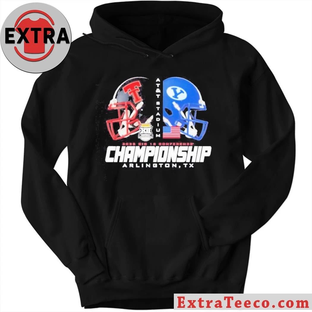 Texas Tech Red Raiders Beat Vs BYU Cougars 2025 Big 12 Conference Champions AT&T Stadium in Arlington, Texas Helmet T-Shirt
