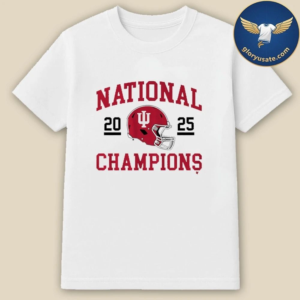 Indiana Football 2025 CFP National Champions Helmet Shirt