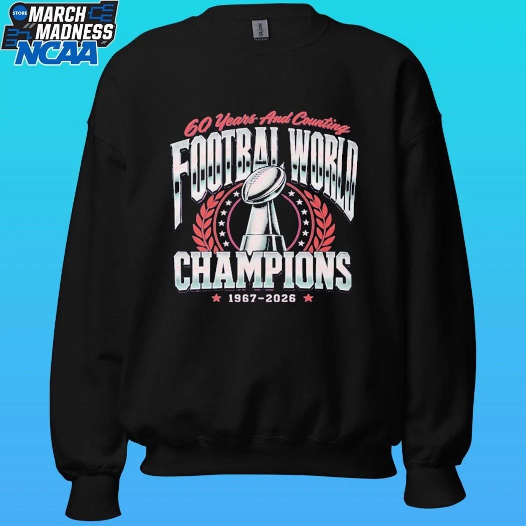 60 Years And Counting Football World Champions 1967-2026 Shirt